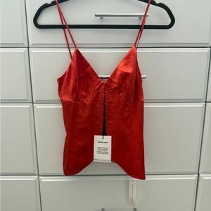 NWT Reformation Lumi Silk Top